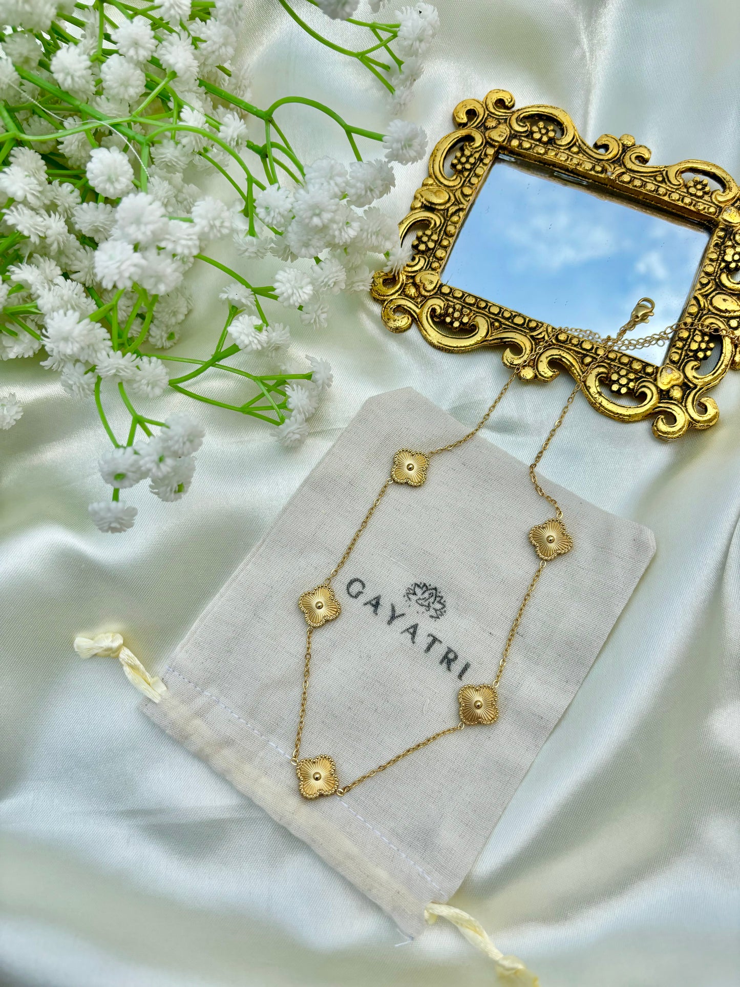 Gold Clover Necklace
