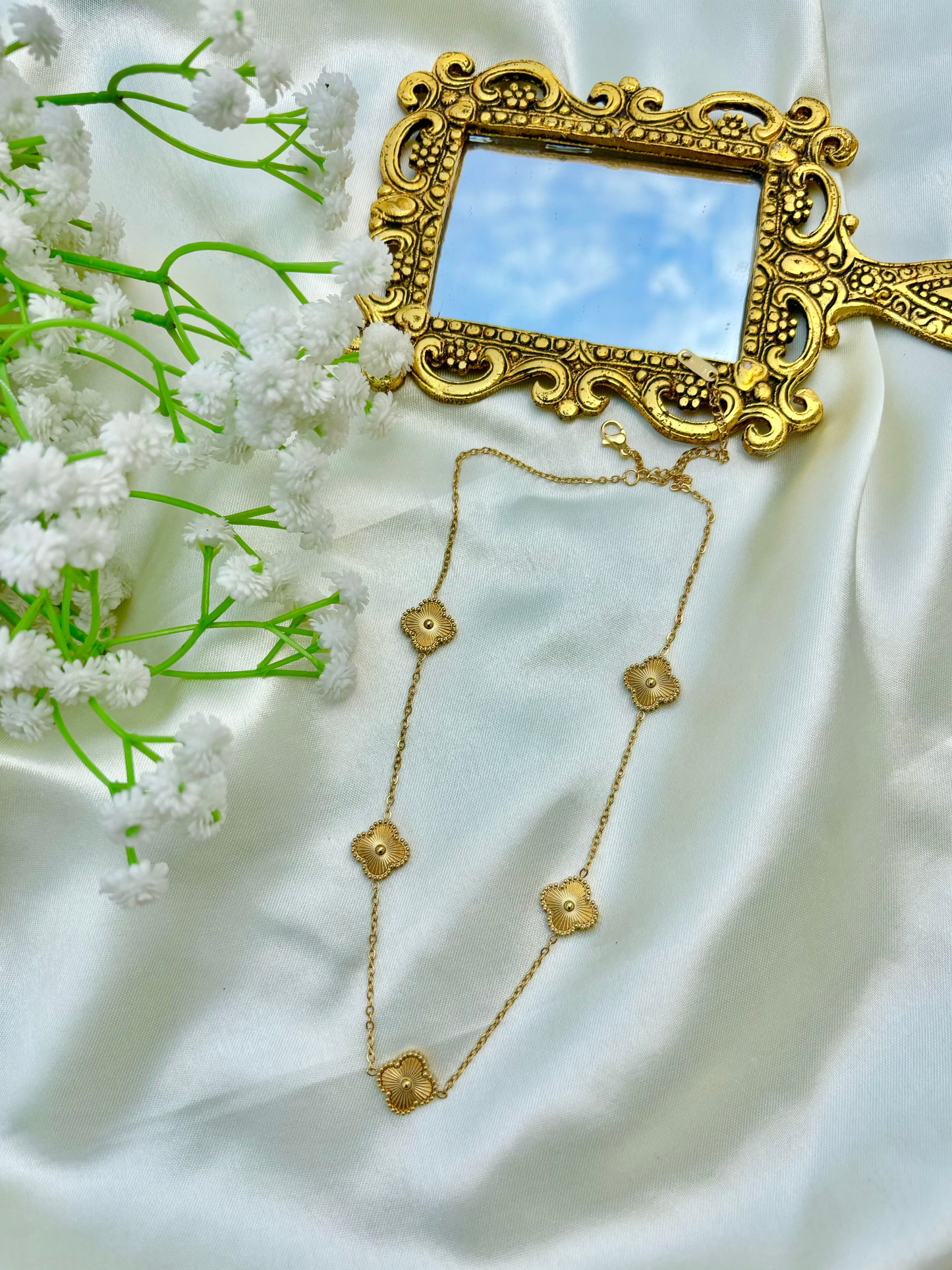 Gold Clover Necklace