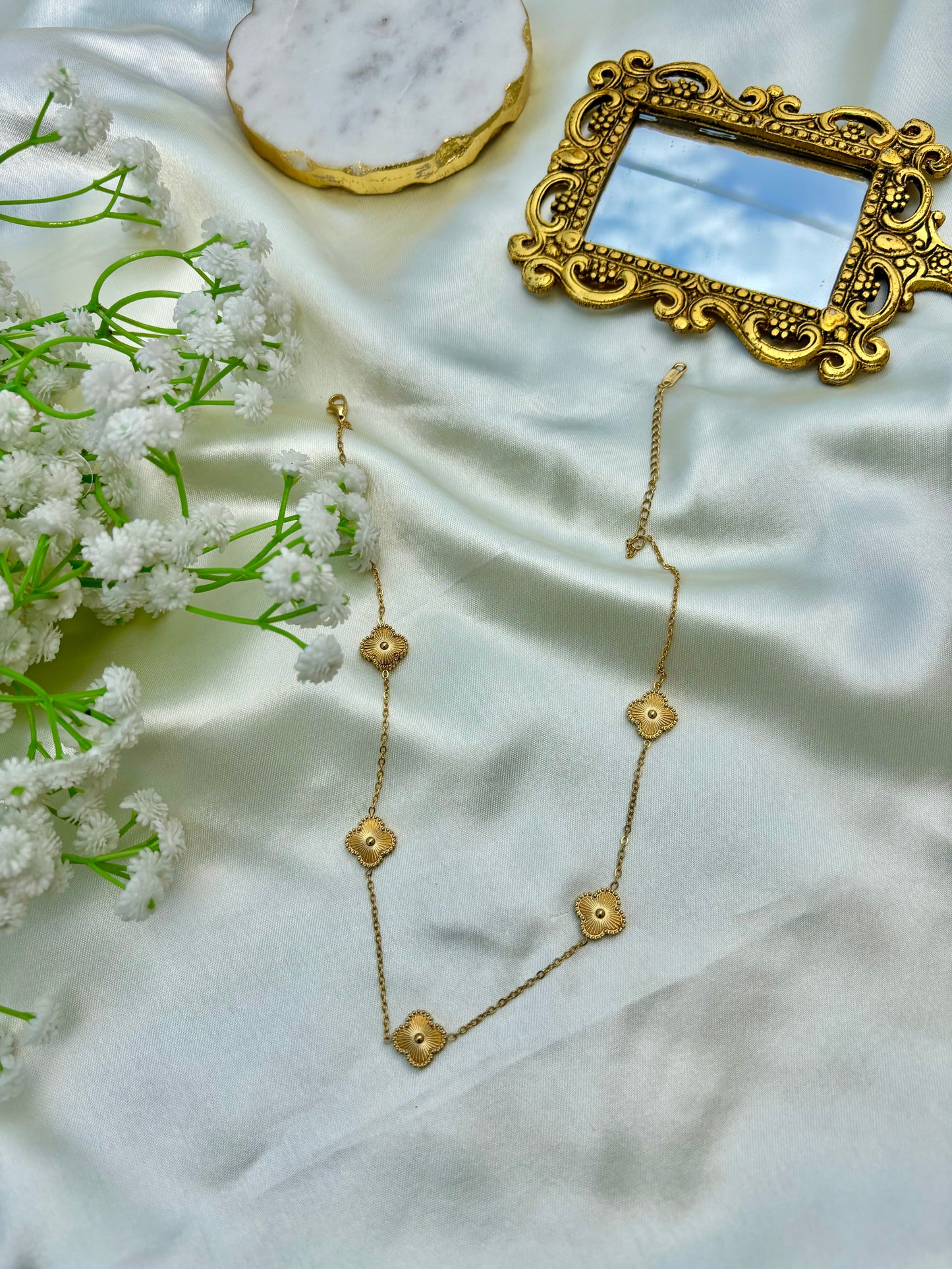 Gold Clover Necklace