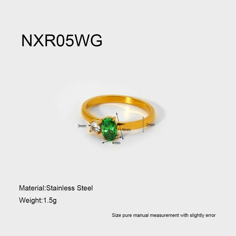 Emerald Duo Ring