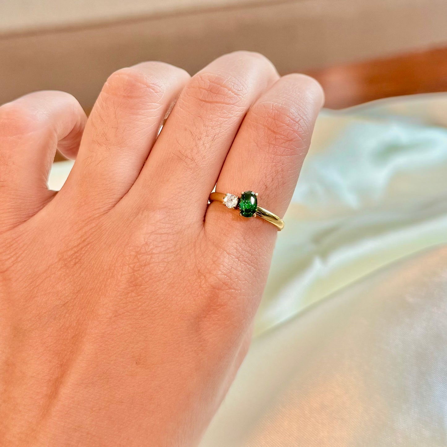 Emerald Duo Ring