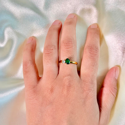 Emerald Duo Ring