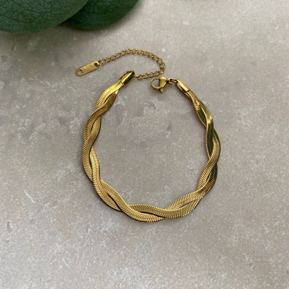Twisted Snake Chain Bracelet