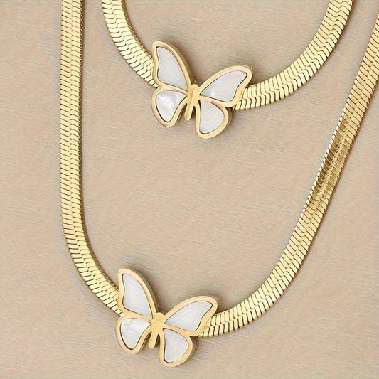 Snake Chain with Butterfly