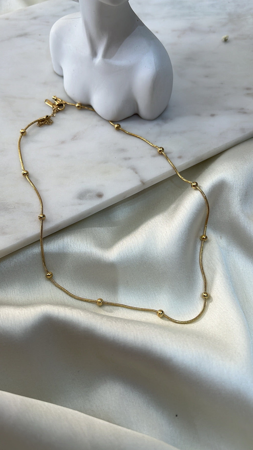 Beaded Gold Chain