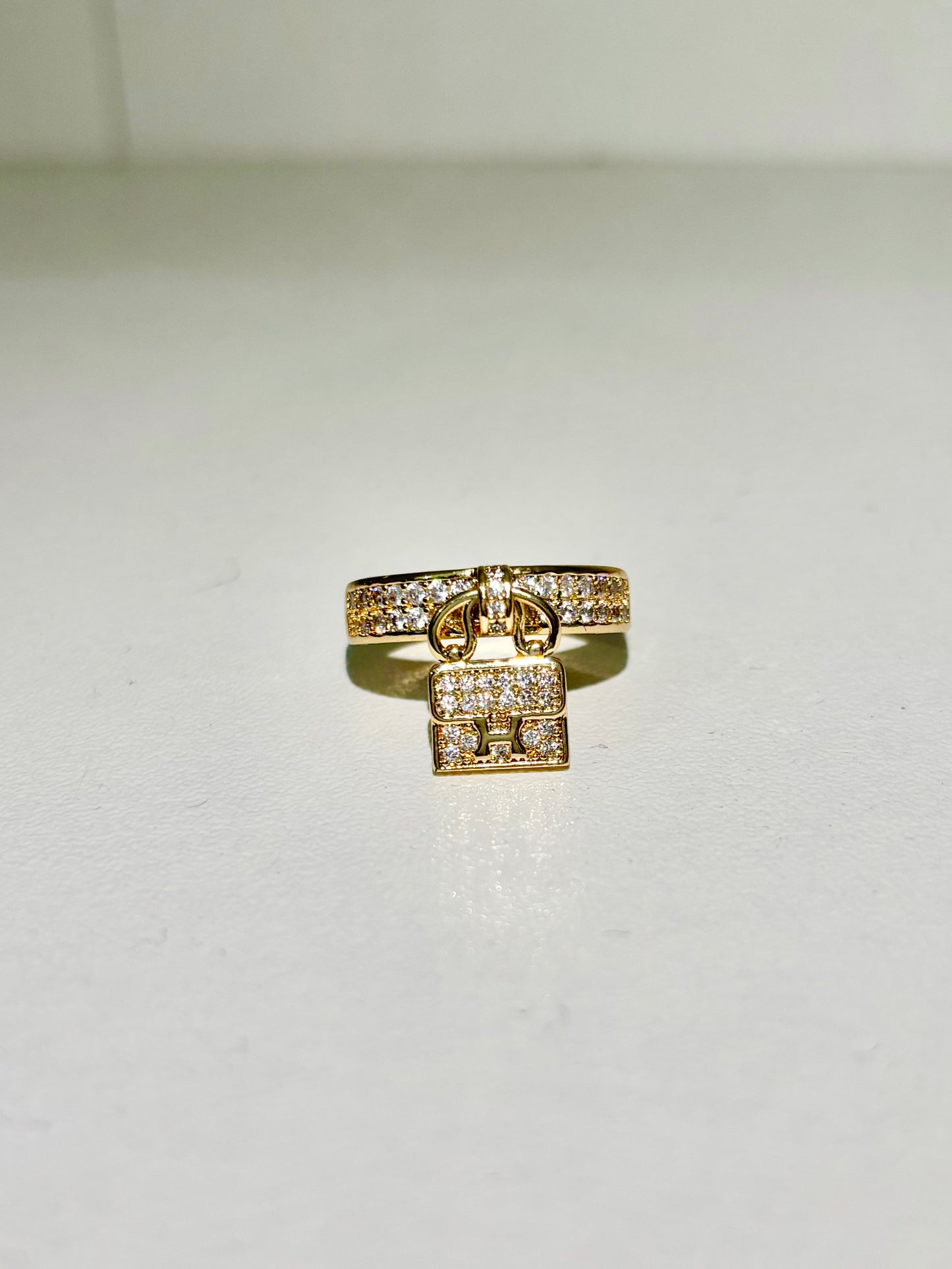 Luxury Crystal Lock Ring
