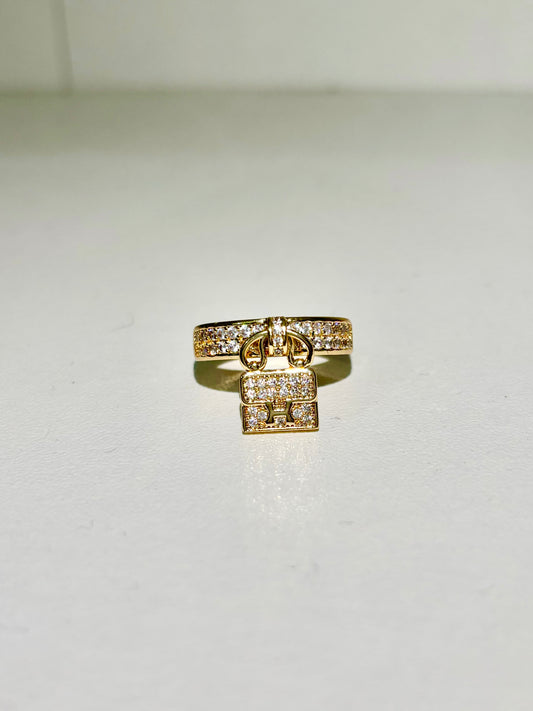 Luxury Crystal Lock Ring