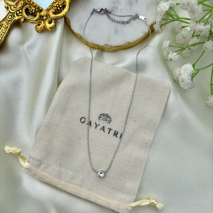 Silver Dainty Diamond