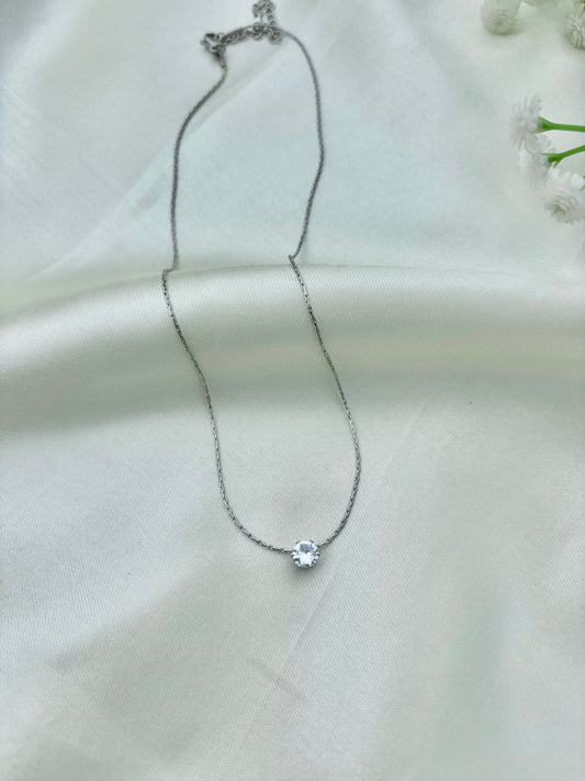 Silver Dainty Diamond