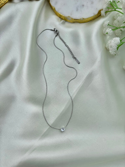 Silver Dainty Diamond