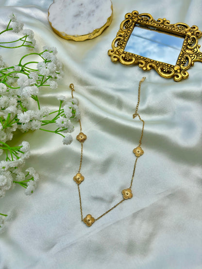 Gold Clover Necklace