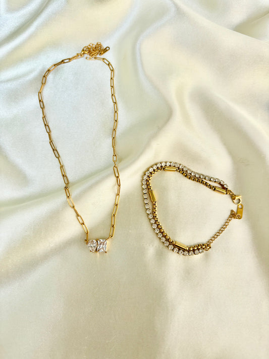 Crystal Combo (Necklace + Bracelet)