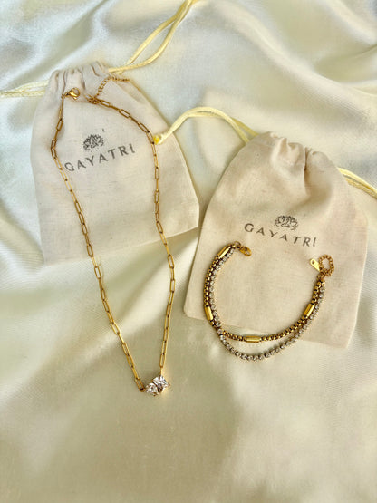 Crystal Combo (Necklace + Bracelet)