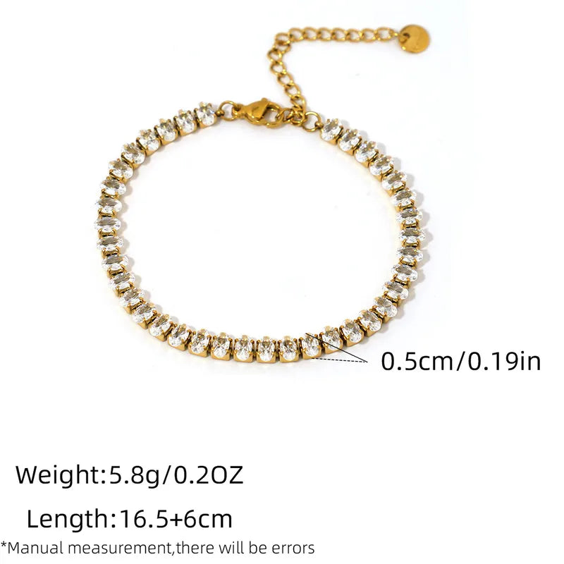 Oval Cut Tennis Bracelet