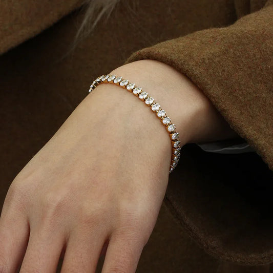 Oval Cut Tennis Bracelet