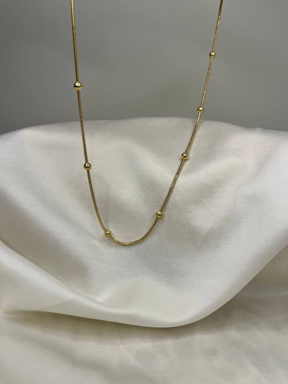 Beaded Gold Chain