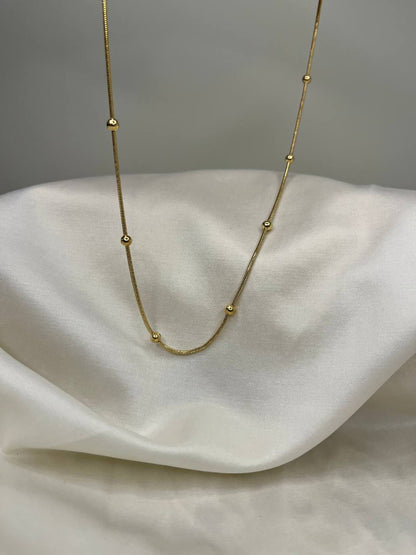 Beaded Gold Chain