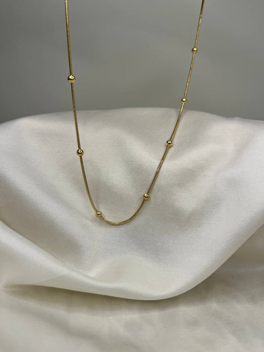 Beaded Gold Chain